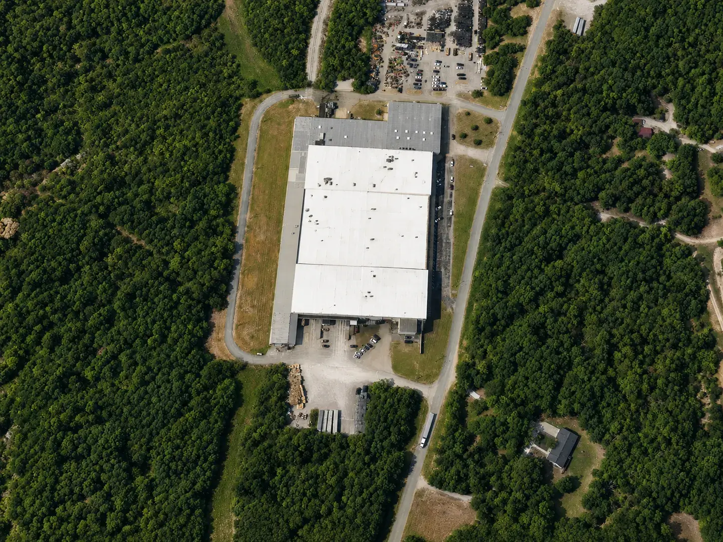 Aerial photograph of 1701 Childress Road industrial facility